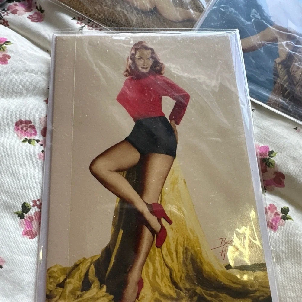 Pinup Girl Greeting Cards Set of 9 NEW Sealed with Envelopes 4 Designs